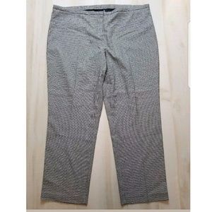 Lane Bryant Black White Checkered Plaid Dress Pant